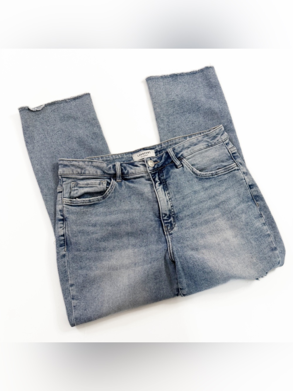 Lovervet by Vervet Jeans Womens 18W Stretch High Rise Slim Straight Ankle